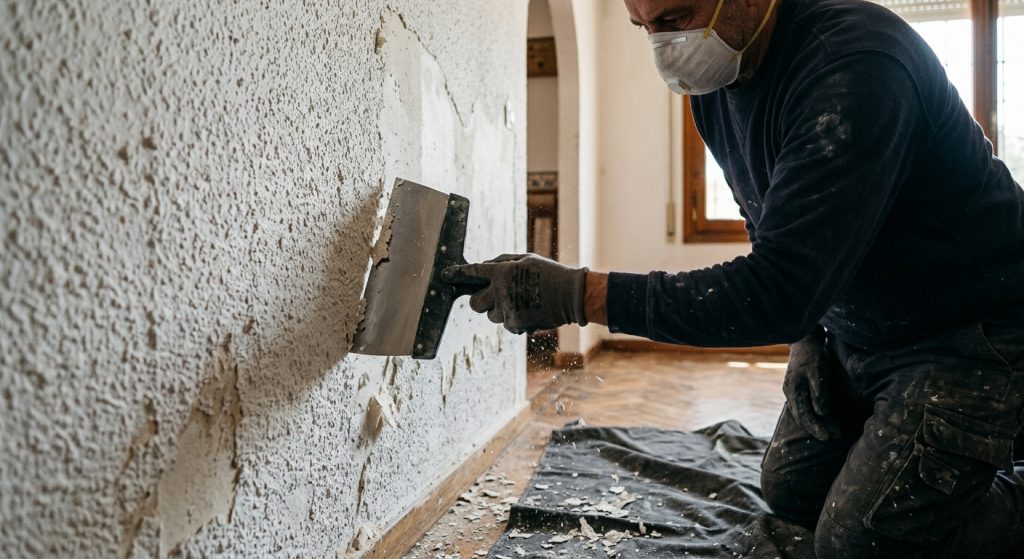 Quitar gotelé en Ourense: precio por habitación 2026 y métodos