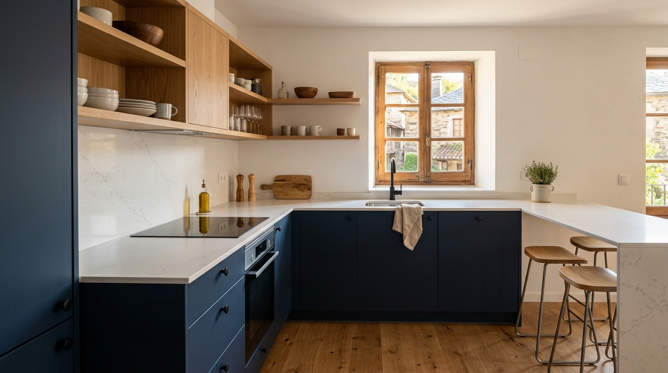 Reforma de cocina en Ourense — Reformas Alannita